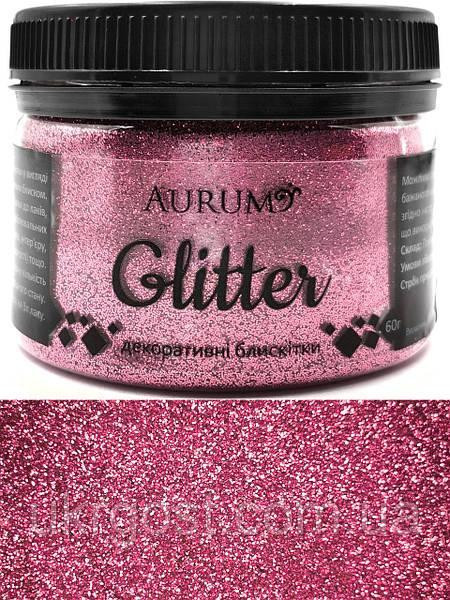 Глиттер розовый №05 0.06кг AURUM Харьков - изображение 1