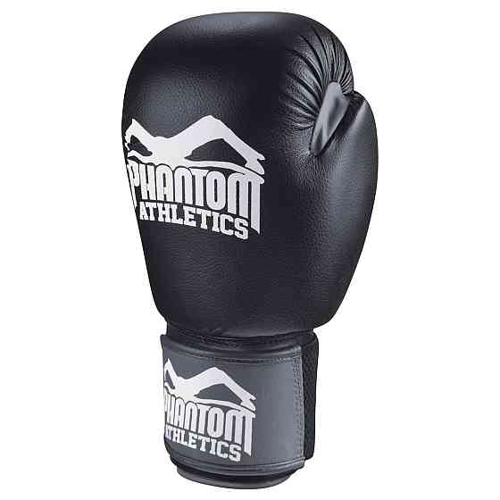 Боксерские перчатки для бокса и единоборств черные Phantom Ultra Black 16 унцій + КАПА Киев