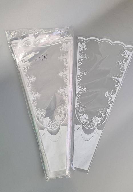 Упаковка конус под цветы h60/ 6низ/29верх(100 шт) узор 165 (5) (100 шт) Харьков - изображение 2