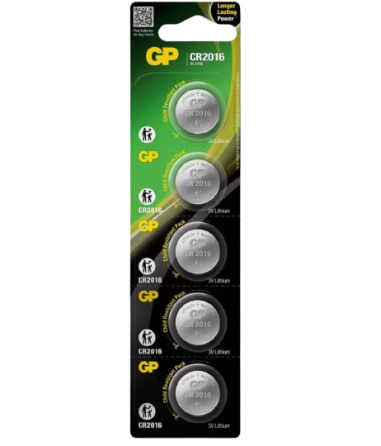 Батарейки-Таблетки GP CR2016 / 3V  блистер 5шт. ОРИГИНАЛ Днепр