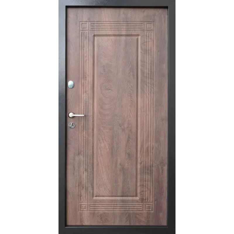 Входные двери Форт-М Стандарт Плюс Бавария KALE спил дерева коньячный Киев - изображение 2
