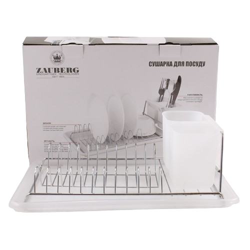Сушарка для посуду 36*23*12см DD10552-W ZAUBERG Житомир - изображение 1