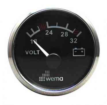 Вольтметр (Черный) 12/24 В Киев