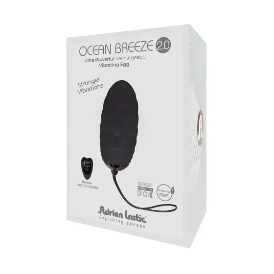 Виброяйцо Adrien Lastic Ocean Breeze 2.0 Black, пульт ДУ, очень мощный мотор, 10 виброрежимов Львов