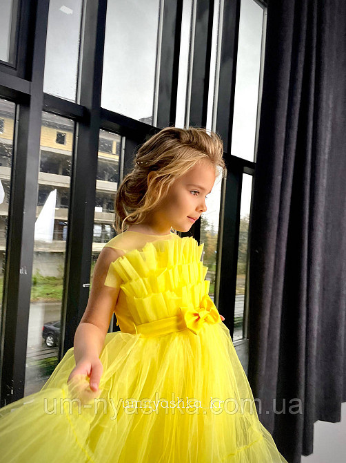 Жовте нарядне плаття на дівчинку костюм Сонечко, Курча, Качечка, Кульбаба Кривий Ріг - фото 8