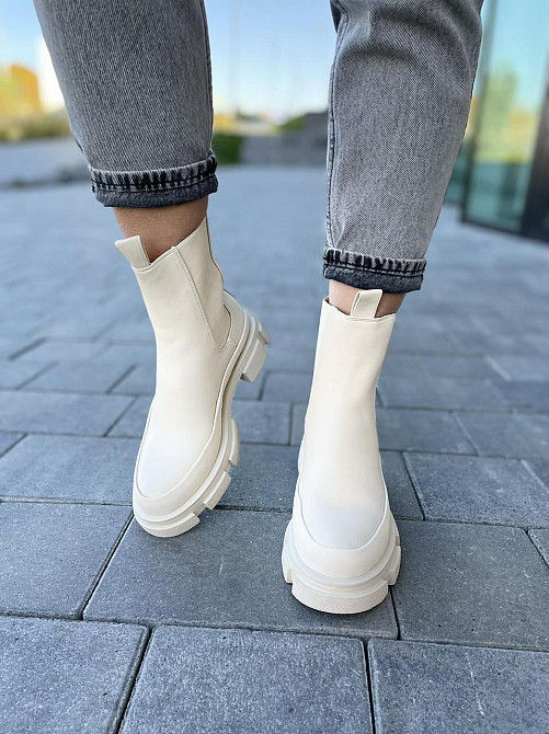 Черевики жіночі TEE бежеві еко-шкіра висота 17см ( -3) Коломыя - изображение 6