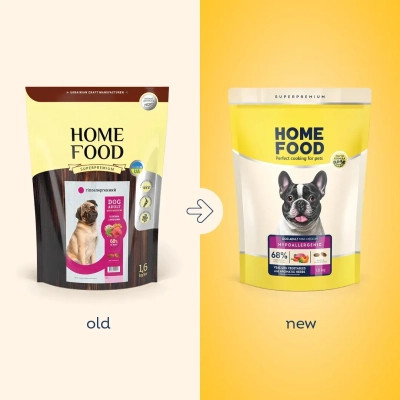 Сухой корм для собак Home Food ADULT MINI/MEDIUM Hypoallergenic с телятиной, овощами и ароматными травами 1.6 кг (4820235020521) Винница - изображение 2