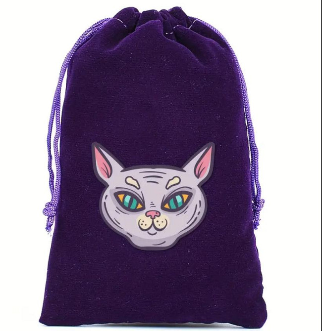 Фиолетовый бархатный мешочек для карт Таро или рун (13×18 см) – 8 вариантов дизайна Киев - изображение 3