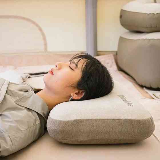 Подушка з пам'яттю прямокутна Naturehike NH22ZT002,сіра Київ