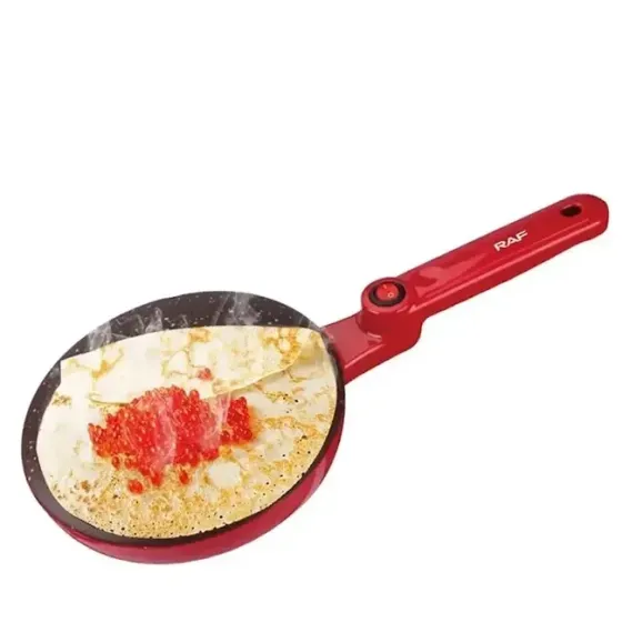 Електросковорода для млинців RAF R5209R 650Вт, антипригарне покриття, млинниця електрична, швидкий нагрів Одеса
