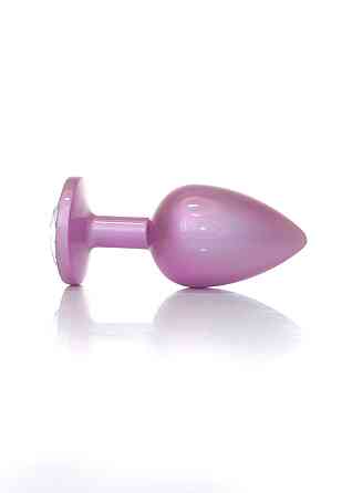 Анальна пробка B-Series Plug Jewellery Pearl Pink PLUG, металева, рожева, L Sex Aura Київ