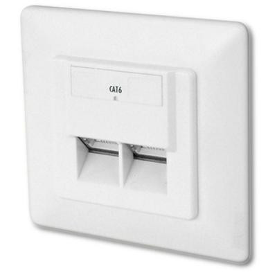 Комп&apos;ютерна розетка Digitus 2xRJ45 FTP, для прихованої проводки (DN-9005-N) Вінниця - фото 1