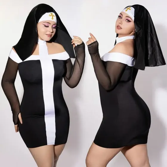 Еротичний костюм монашки JSY P61130 Plus Size Львів