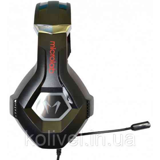 Навушники з мікрофоном Microlab G7 black+red (G7_b+r) Київ
