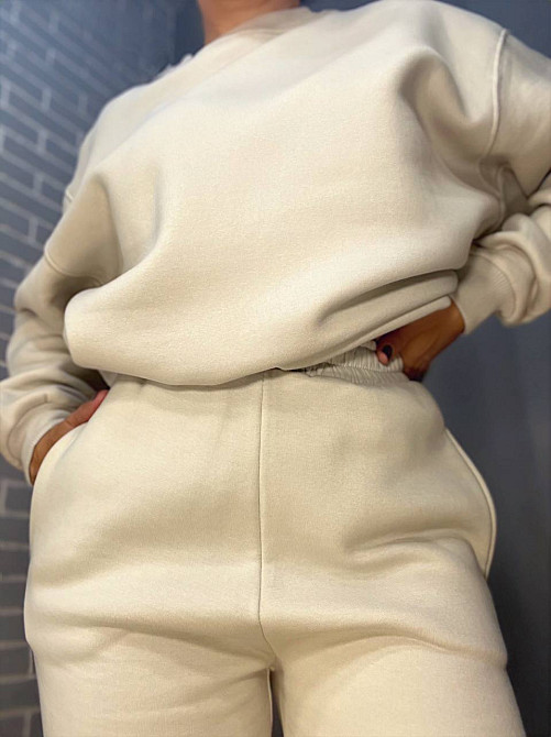 Штани жіночі Pepper&mint 24-13 спортивні джоггери резинка на талії утеплені світло сірі, світло-сірий, L Київ - фото 9