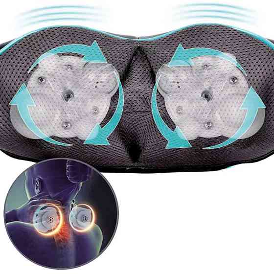 Роликовый массажер для спины и шеи с подогревом,от сети,Massage Shawl SBR Киев