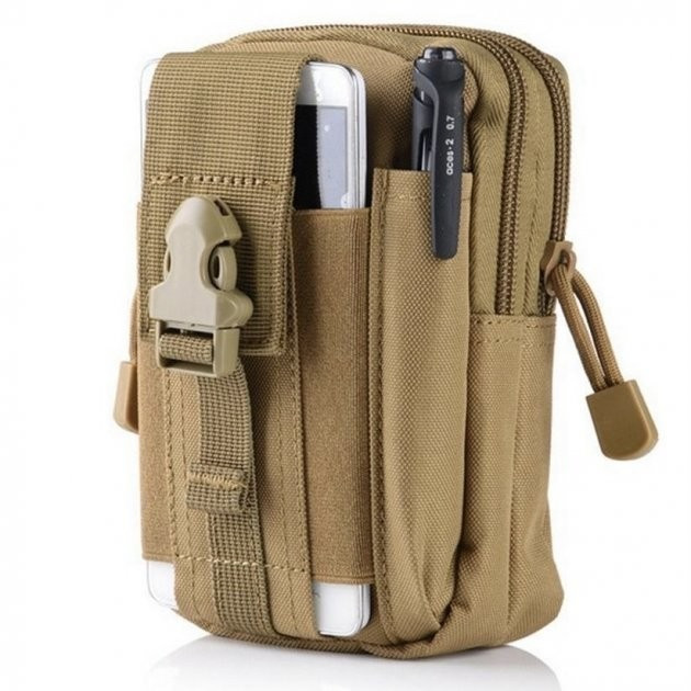 Тактическая сумка на пояс 18х13х3 см,A50,Песок/Поясной подсумок(аптечка) c креплением Molly SBR Киев - изображение 2