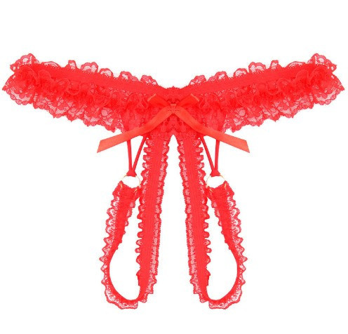 Труси з розрізом червоні унісекс - розмір універсальний, резинка до 102см Київ - фото 2
