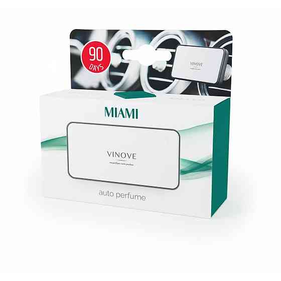 Ароматизатор для автомобиля VINOVE Miami V01-17 Original — яркий цитрусово-пряный аромат с нотами лимона, мандарина и сандала Ковель