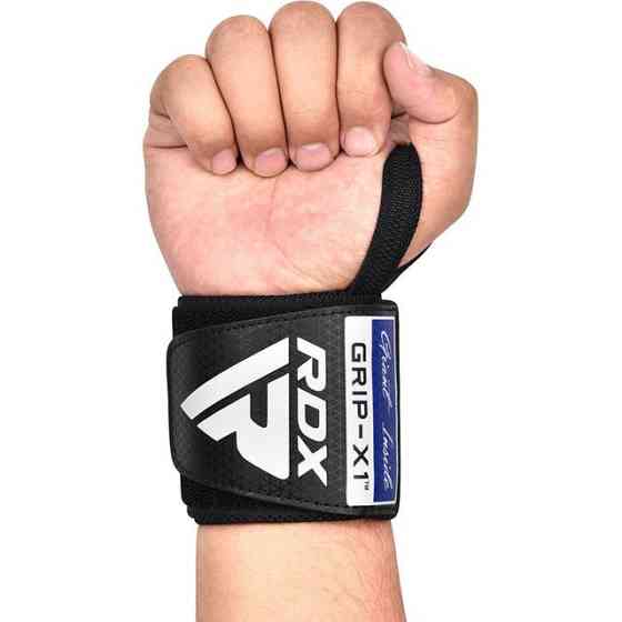 Бинти для зап'ясть (кистьові бинти) RDX GYM WRIST WRAP R11 BLACK/ BLUE Кам'янське