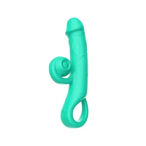 Вибратор-кролик Sweet Em Snabbit бирюзовый, 20 х 3,8 см Sex Aura Киев