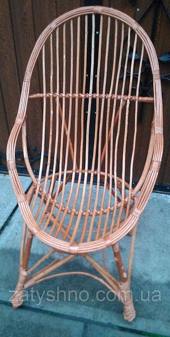 Кресло балконное плетеное с подлокотниками Киев - изображение 4