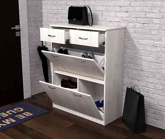 Тумба для обуви №4, Дуб Шамоні Світлий, 800/350/1010 Львов