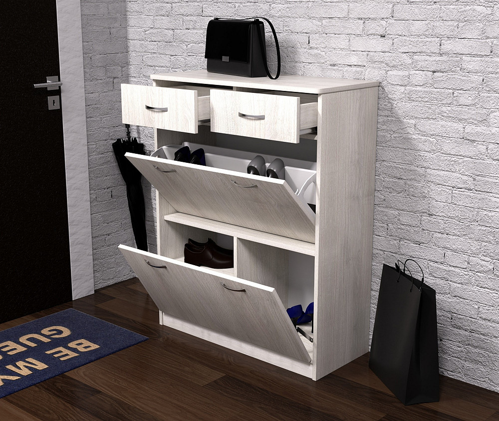 Тумба для обуви №4, Дуб Шамоні Світлий, 800/350/1010 Львов - изображение 2
