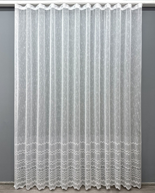 Тюль VR-Textil 1618т Льон з вишивкою білий 300х270 см (42-0578) Київ - фото 2