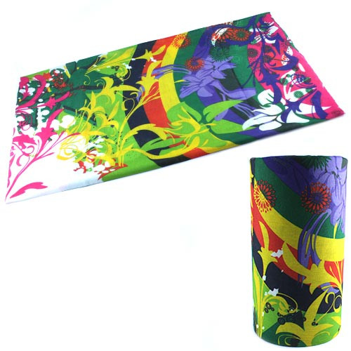 Бафф бандана-трансформер, шарф из микрофибры, 24 цветочный узор Винница - изображение 1