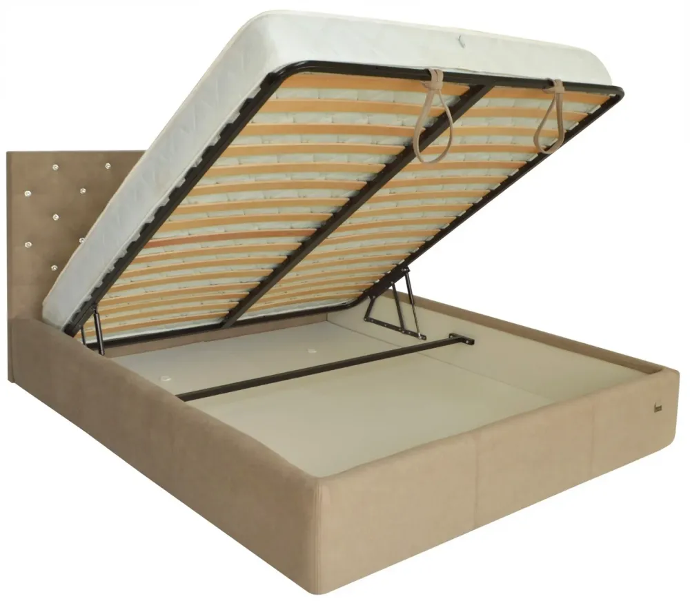 Кровать Двуспальная Coventry Comfort 160 х 200 см Мисти Mocco С подъемным механизмом и нишей для белья С1 Мокко Киев - изображение 4