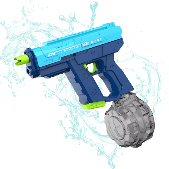 Водный пистолет, электрический бластер для детей, водный пистолет с автоматической подкачкой воды, синий Каменец-Подольский