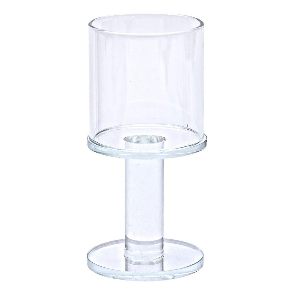 Підсвічник скляний на ніжці 6×12.5 см підсвічник келих декоративний прозорий HP-4-37S Київ - фото 2