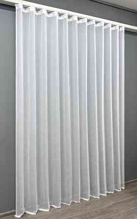 Тюль VR-Textil 115т Льон однотонний Білий 450х250 см (43-354) Київ