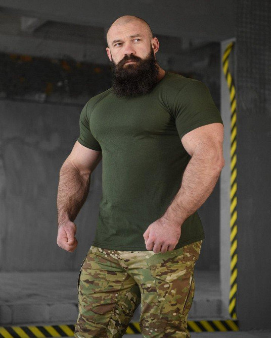 Трикотажна футболка LEXION oliva НП4975 Одеса - фото 2