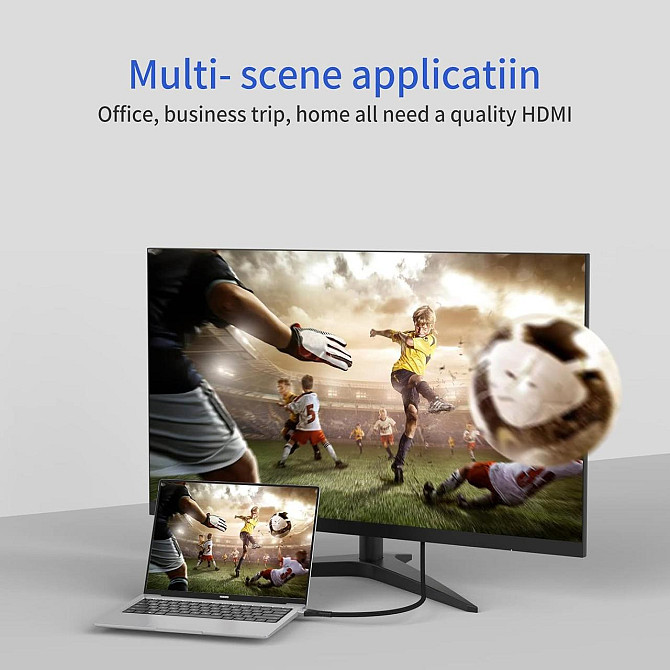 HDMI кабель 2.1 8K 60Гц 1.8м Prolink, кабель HDMI-HDMI для ТВ, монитора, ПК, PS5, Xbox Киев - изображение 7