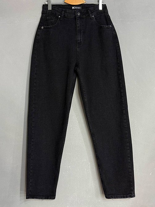 Джинси жіночі Mikaletta 13129 МОМ банани батал великі розміри чорні, чорний, З6, 36, 97 см, 123 см Київ - фото 12