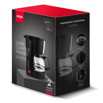 Крапельна кавоварка Ergo СD 6700 (СD6700) Вінниця - фото 3