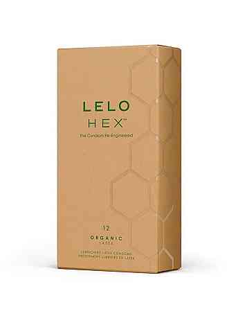 Презервативи LELO HEX Condoms Organic 12 Pack, тонкі та суперміцні Sex Aura Київ