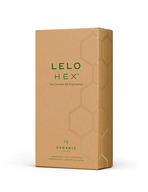 Презервативи LELO HEX Condoms Organic 12 Pack, тонкі та суперміцні Sex Aura Київ - фото 1