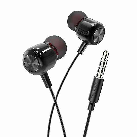 Навушники HOCO M87 String wired earphones with with microphone Gloomy Black Київ