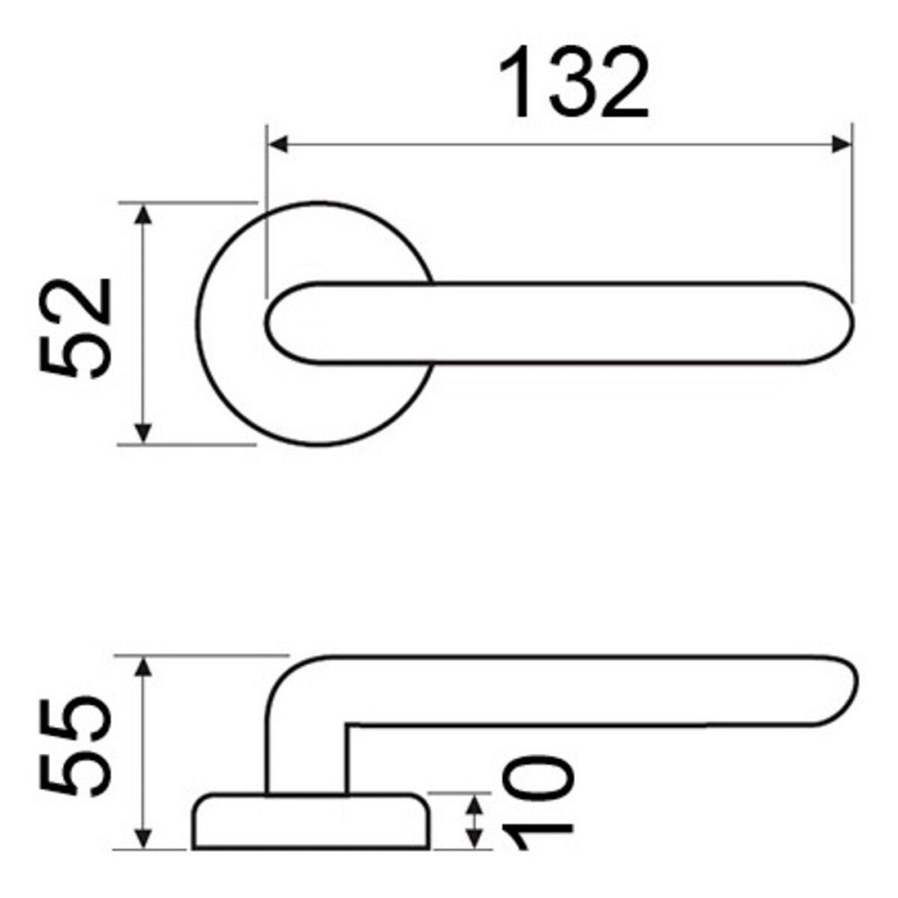 Ручка Fimet 1028-261 F20 Tasha мат никель R ф / с Киев - изображение 2