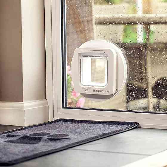 SureFlap Мікрочипні розумні дверцята для котів з контролем доступу білі захист від чужих тварин Dual Київ