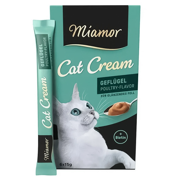 Miamor Cream Gefl&uuml;gel МИАМОР ПТИЦА крем жидкое лакомство для котов Киев - изображение 1