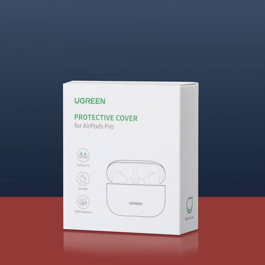 Чехол для навушників Ugreen Silica Gel Case Protector for Apple Airpods Pro 80513 (Чорний) Николаев - изображение 7