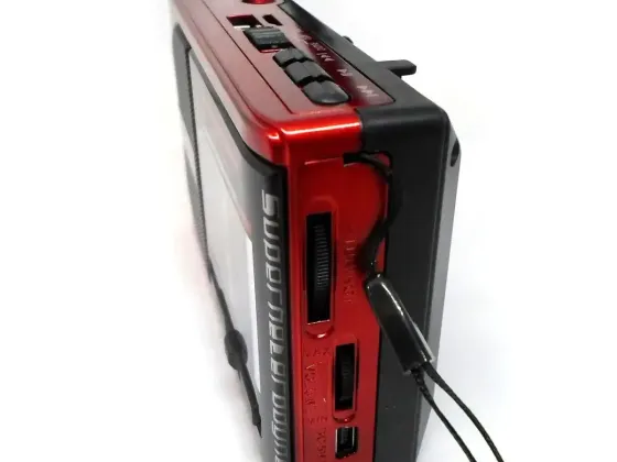 Радіоприймач Golon з LED ліхтариком, TF/USB, FM/AM/SW, акумулятор та батареї, портативне радіо Одеса