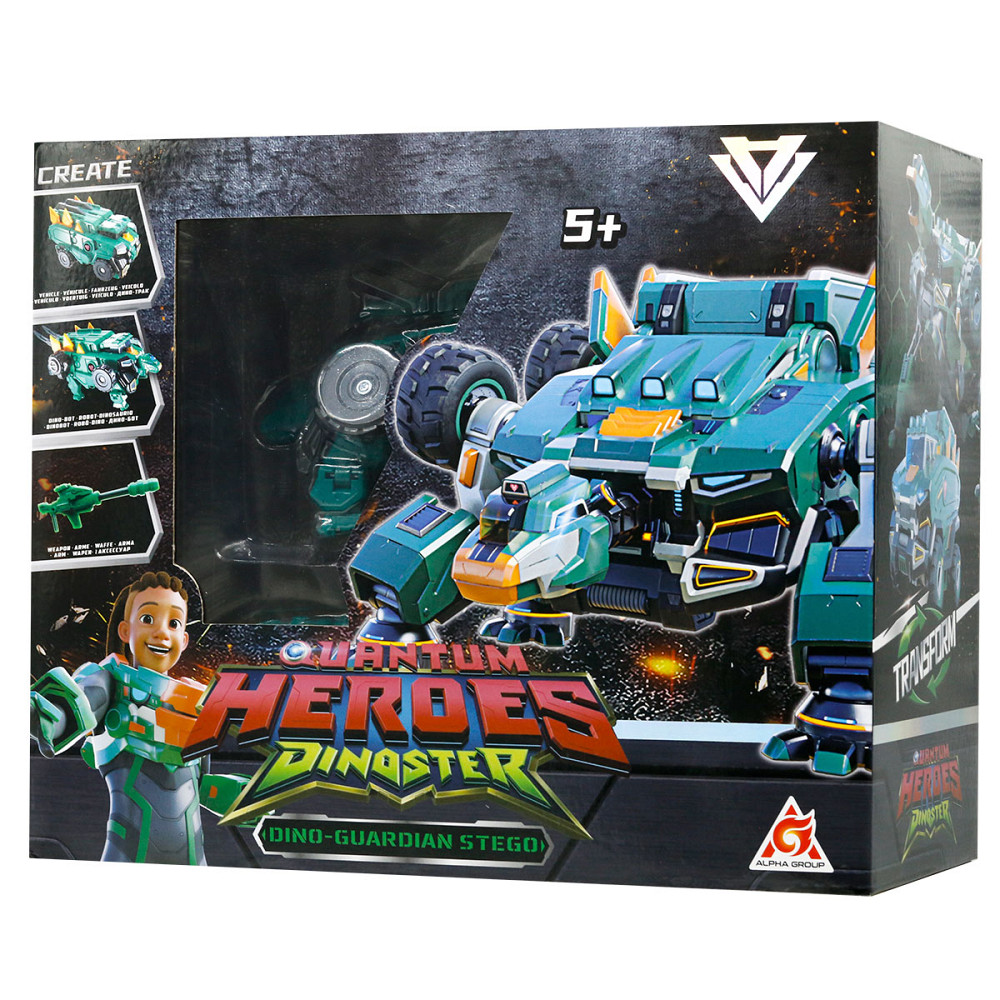 Динозавр-трансформер Dinoster - Мега Дино-Ґардіан Стего Дніпро - фото 9