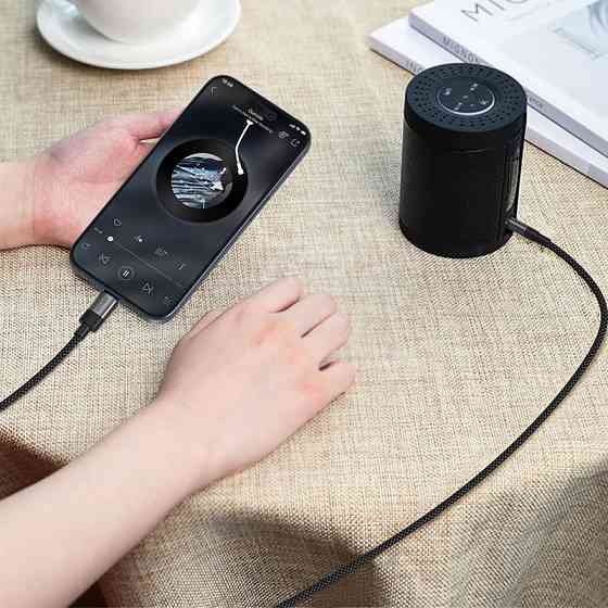 Перехідник USB-C --> 3.5 mm (F) 15cm audio converter J11 Acefast black Вінниця