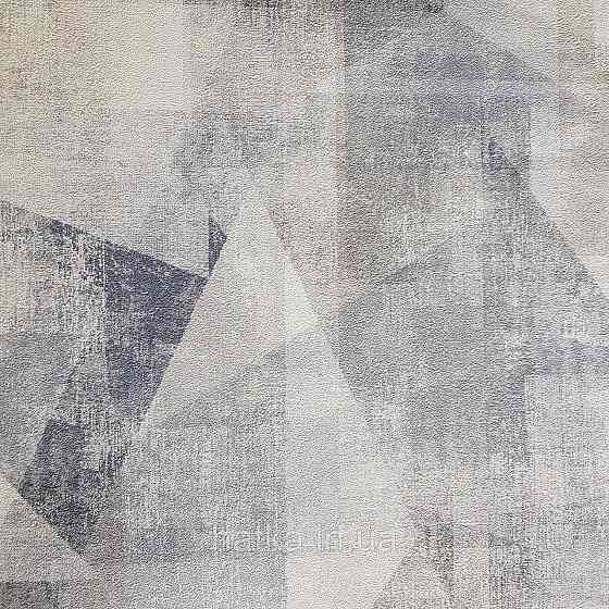 Шпалери вінілові на флізелін Rasch Linares 0.53х10 геометрія абстракція розмиті фігури сірі сині 617955 Київ