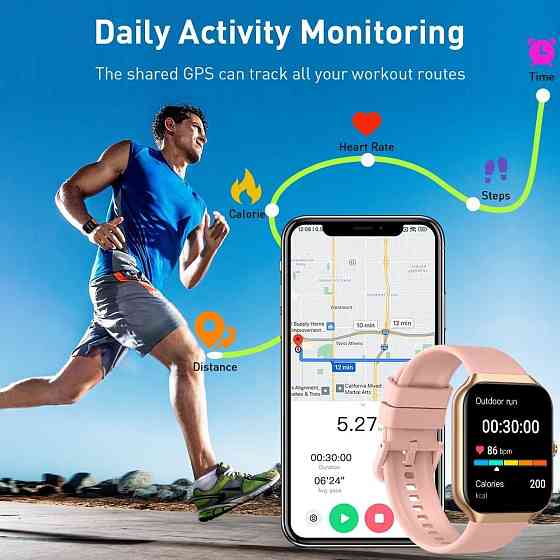 Смартчасы SmartWatch Motast P99 Black, Amazon, Германия Киев